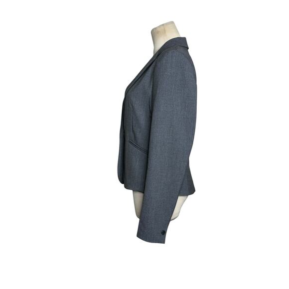 H&M gray single button long sleeves blazer size 8 - Picture 9 of 10